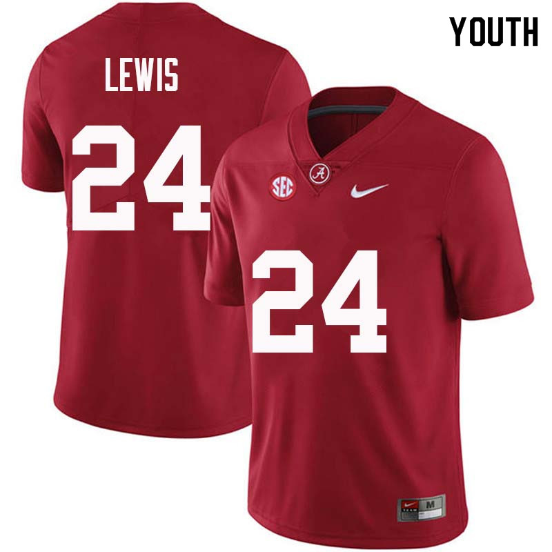 Alabama Crimson Tide Youth Terrell Lewis #24 Crimson NCAA Nike Authentic Stitched College Football Jersey VO16A05OZ